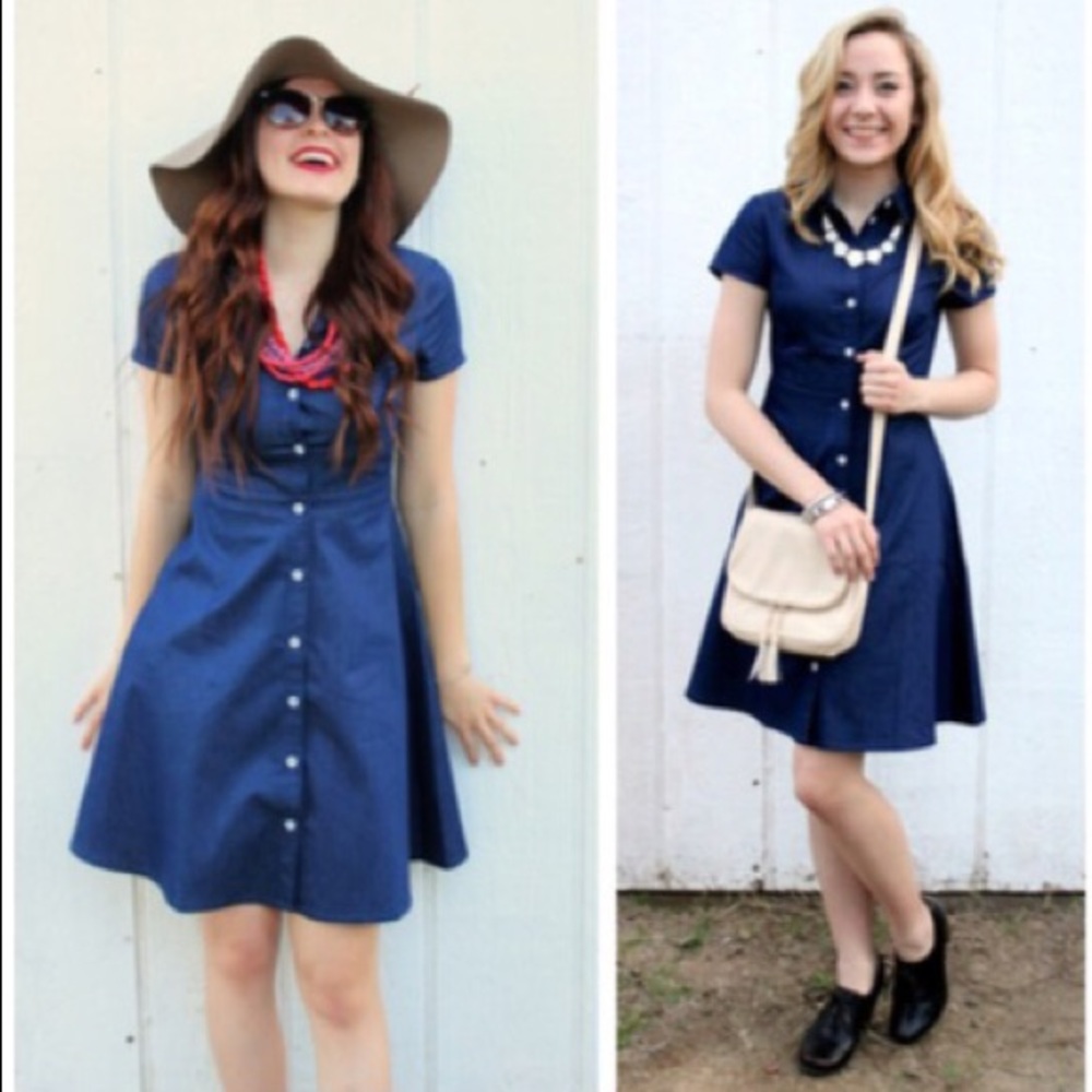 🆕 Denim Midi Skater Dress! 🆕
